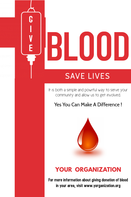 Blood Donation Camp Poster Template