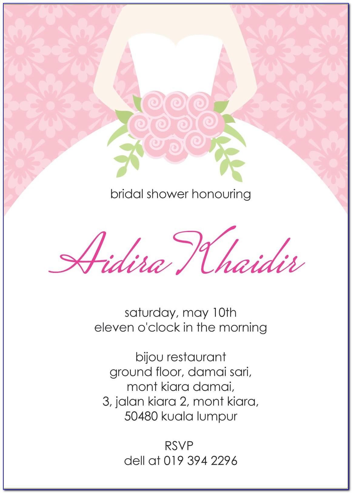 Bridal Shower Invite Templates