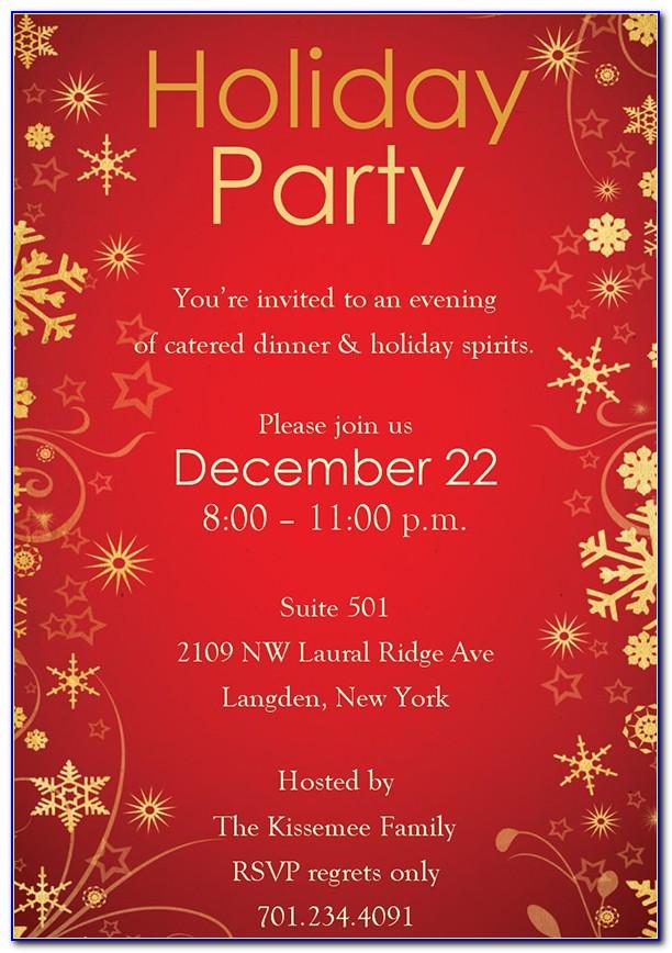 Christmas Party Email Invites Free