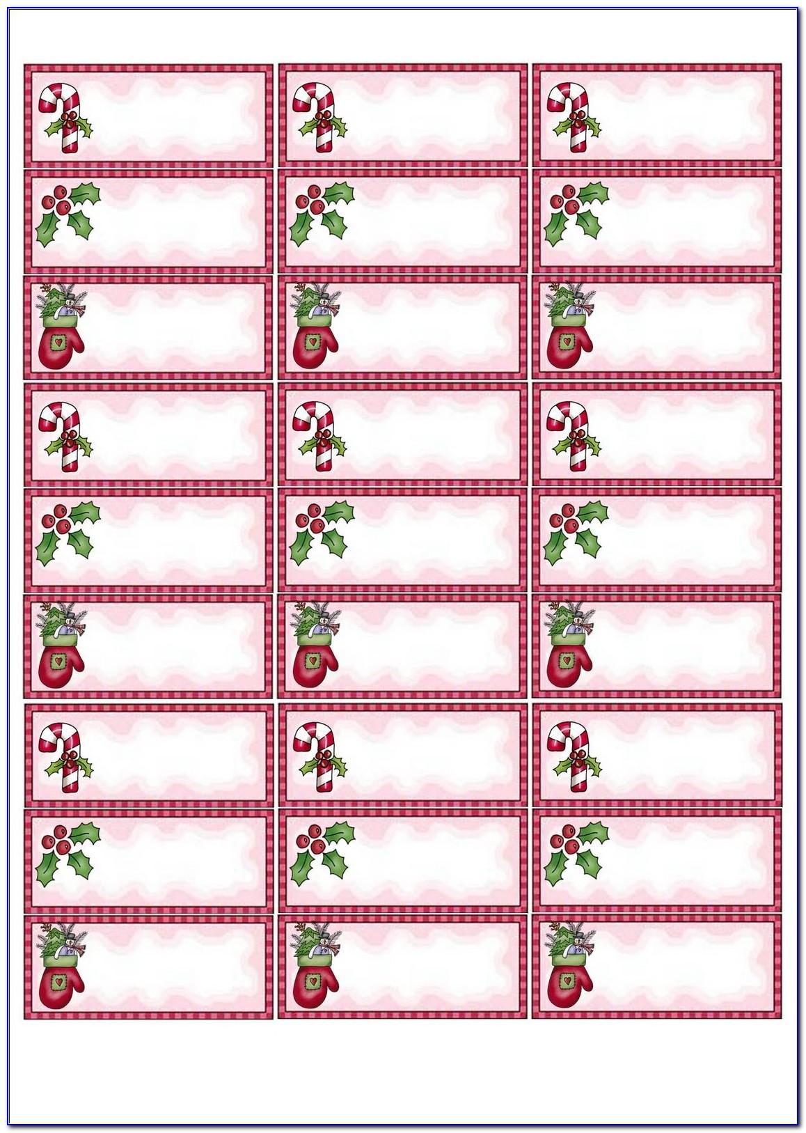 Free Download Christmas Address Labels Templates