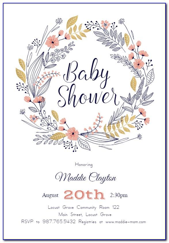 Free Downloadable Baby Shower Invitation Templates