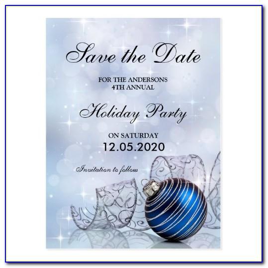 Free Save The Date Holiday Party Templates