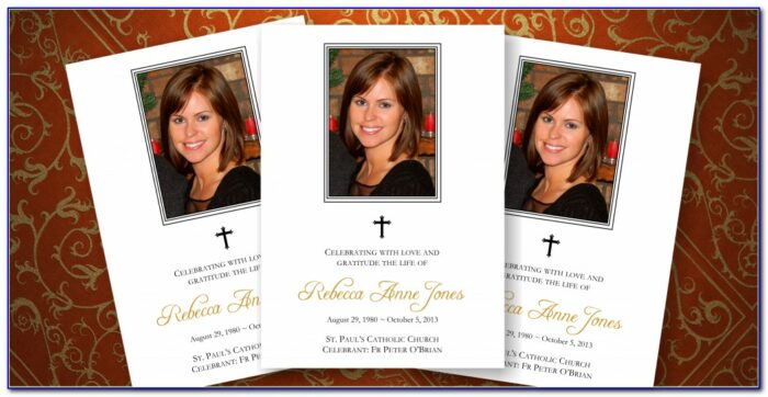 Funeral Stationery Templates Free
