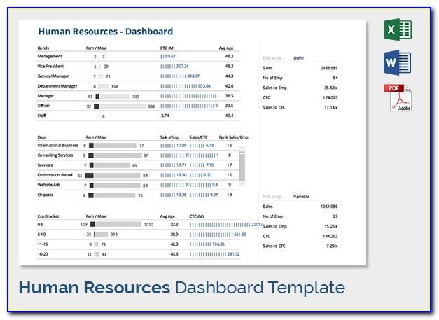Human Resources Dashboard Example