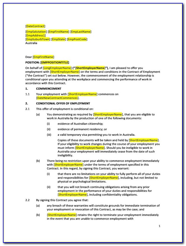 Independent Contractors Agreement Template Free