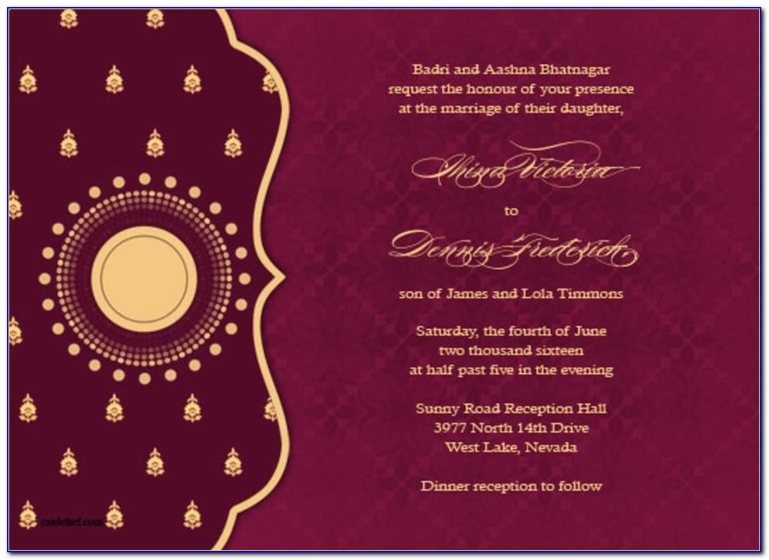Indian Wedding Invitation Email Templates Free Download