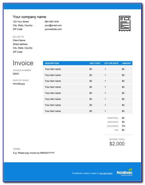 Invoice Forms Printable Free