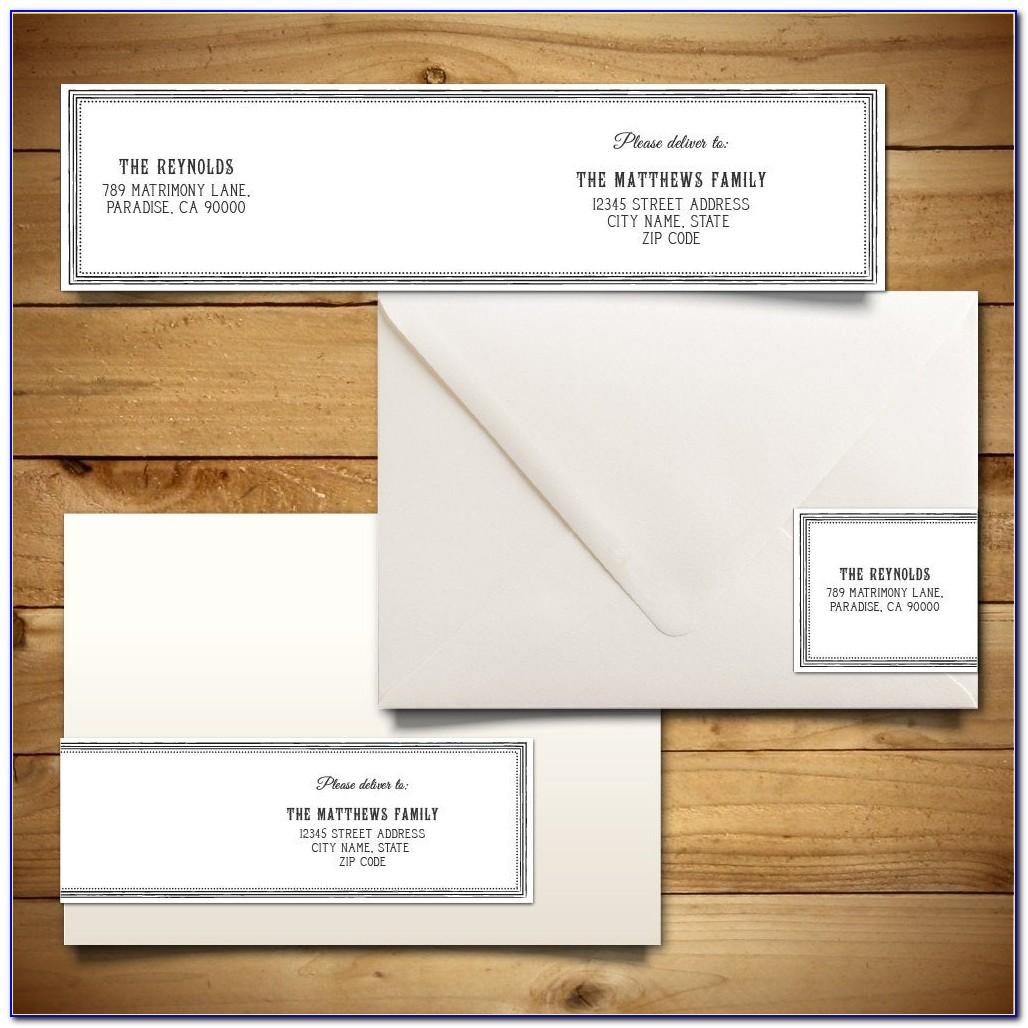 Labels For Envelopes Template