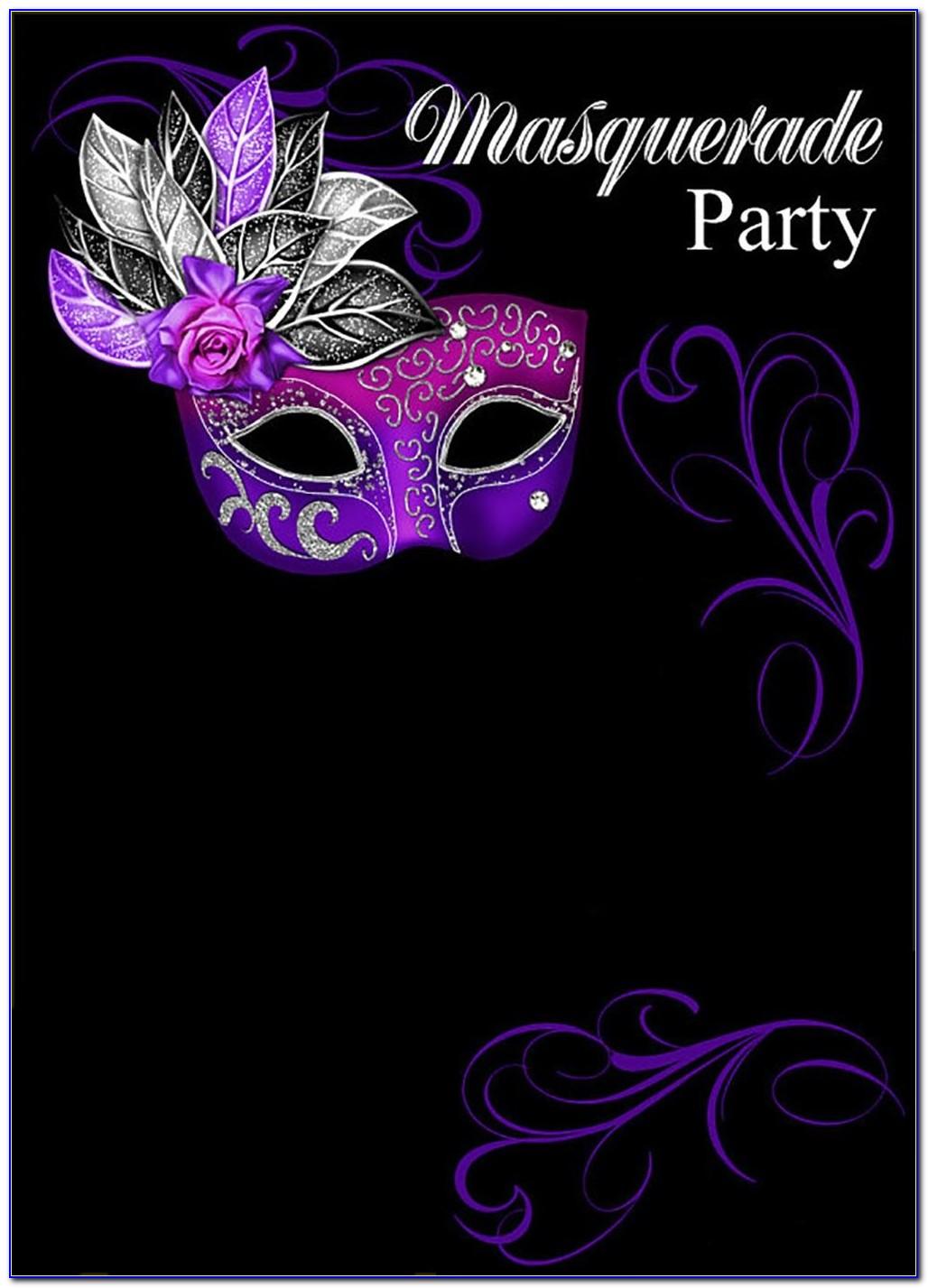 Masquerade Ball Invitation Template