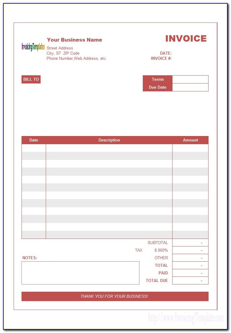 Notary Invoice Form
