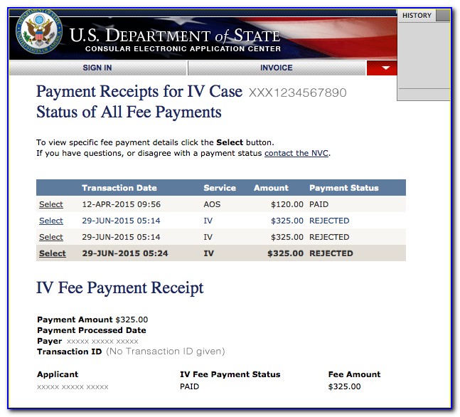 Nvc Using The Online Immigrant Visa Invoice Payment Center