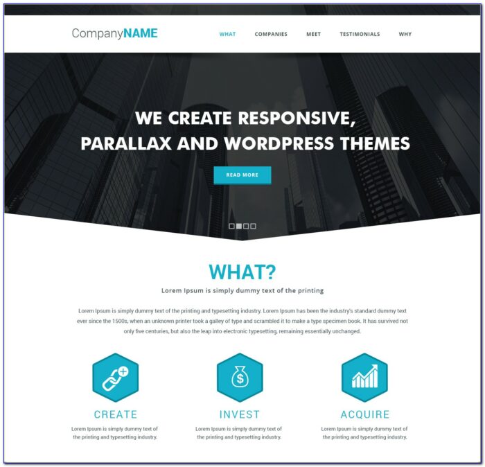 Parallax Website Templates Free Download