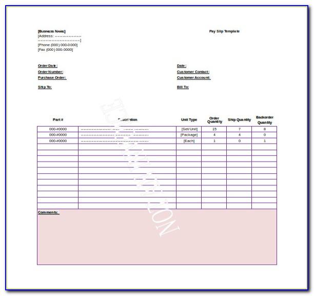 Payroll Invoice Template Word