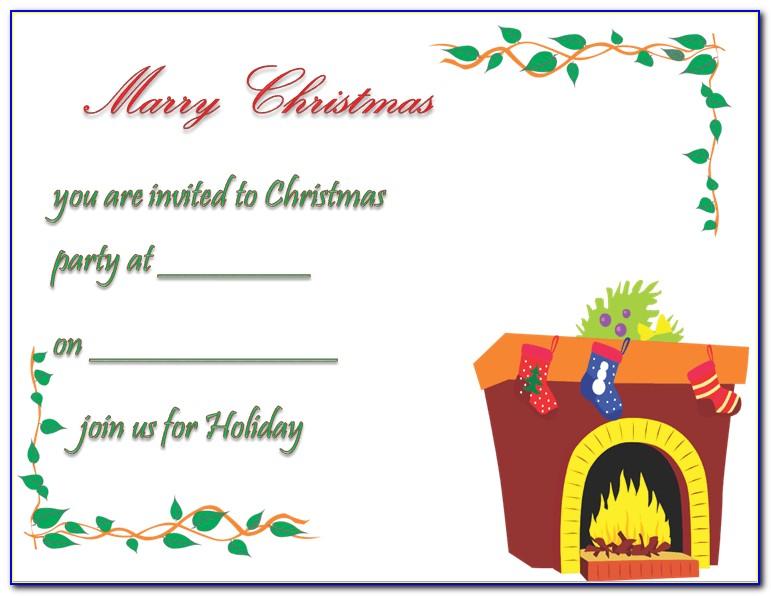 Printable Holiday Party Invitation Templates Free