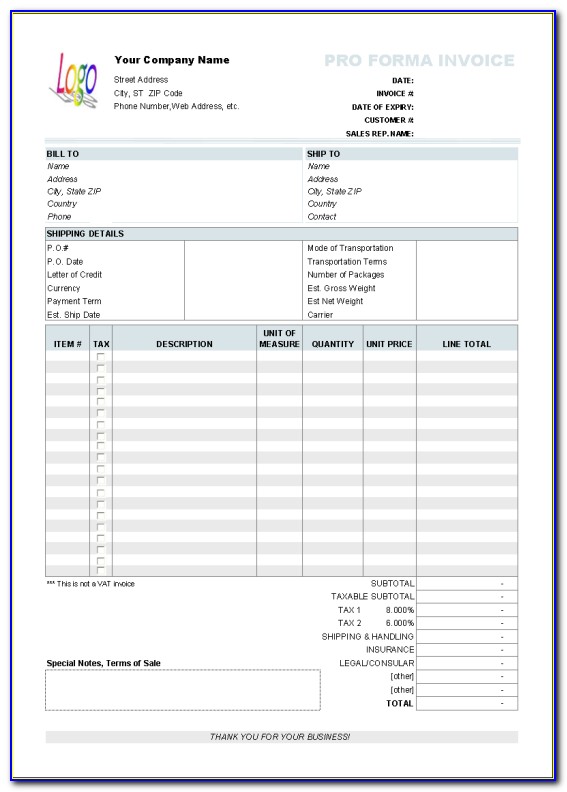 Proforma Invoice Meaning In Malayalam