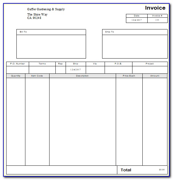 Quickbooks Customize Invoice Template