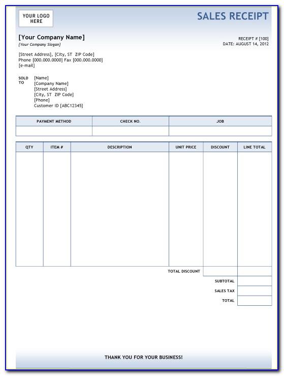 Simple Invoice Template Word Document
