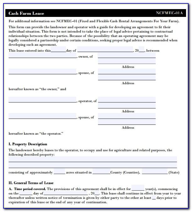 Simple Pasture Lease Agreement Template