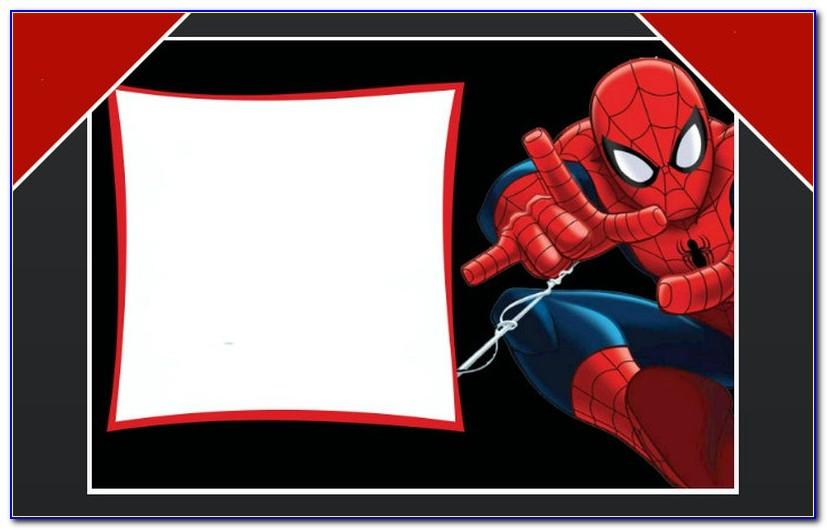 Spiderman Party Invitation Template Free