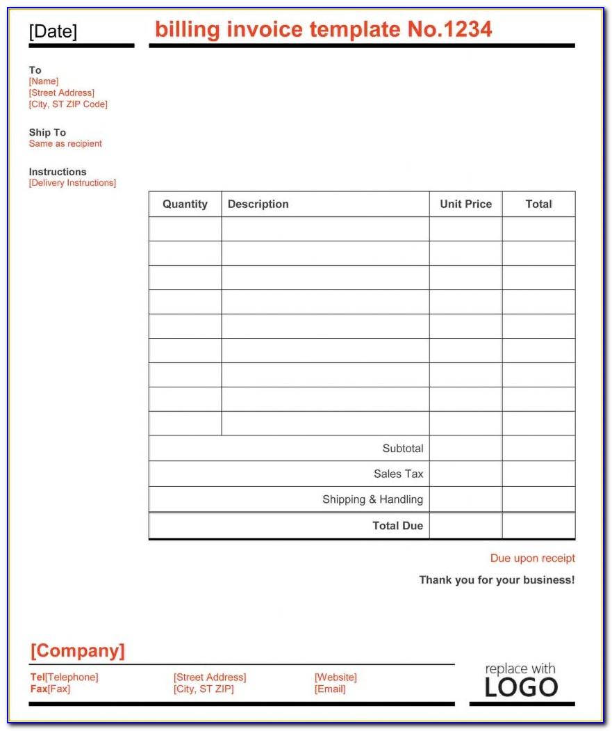 Subcontractor Invoice Template Nz
