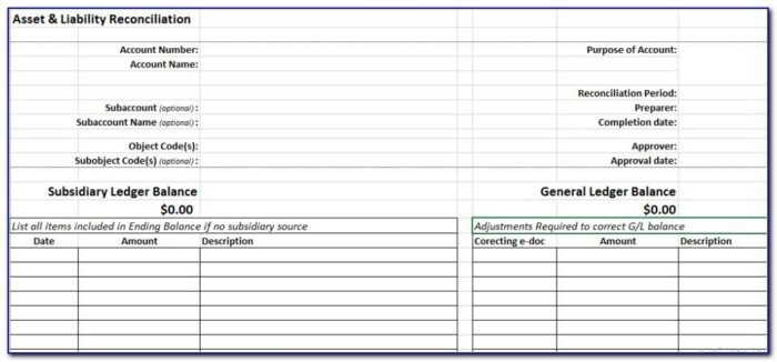 Supplier Account Reconciliation Template Excel