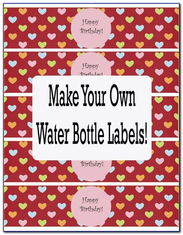 Water Bottle Labels Template Free Word