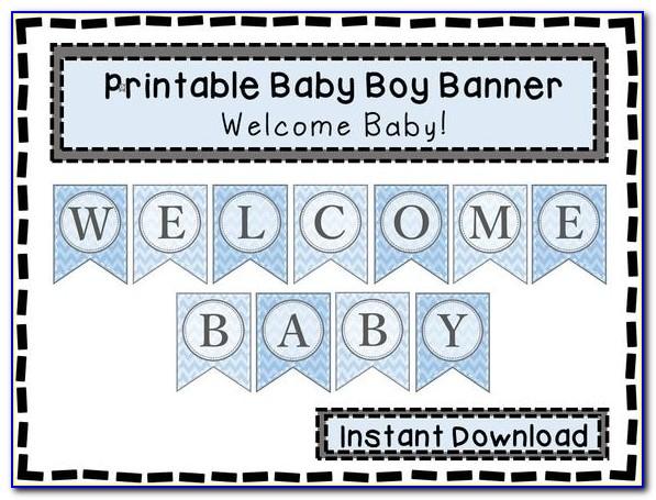 Welcome Baby Banner Template