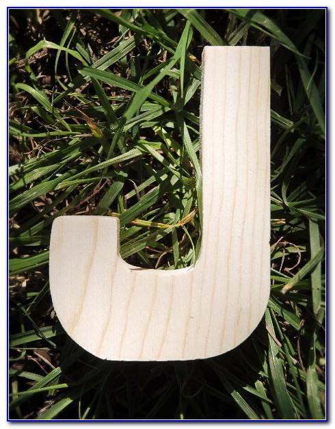 4 Inch Unfinished Wooden Letters