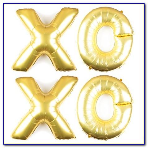 40 Inch Gold Letter Balloons