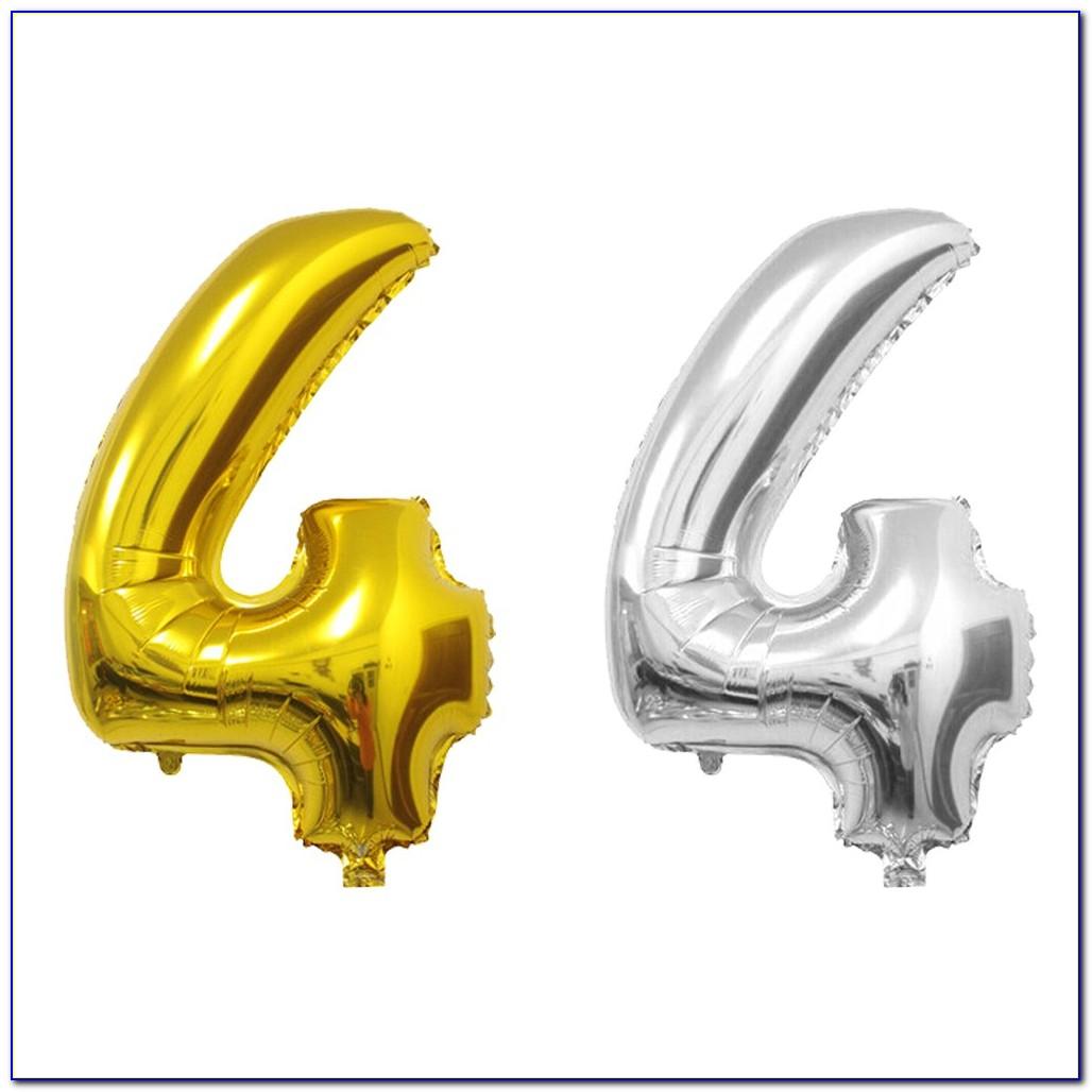 40 Inch Silver Letter Balloons