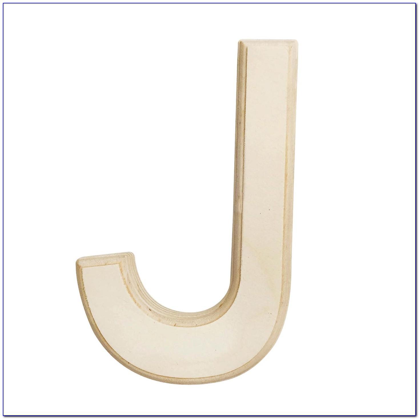 6 Inch Unfinished Wooden Letters