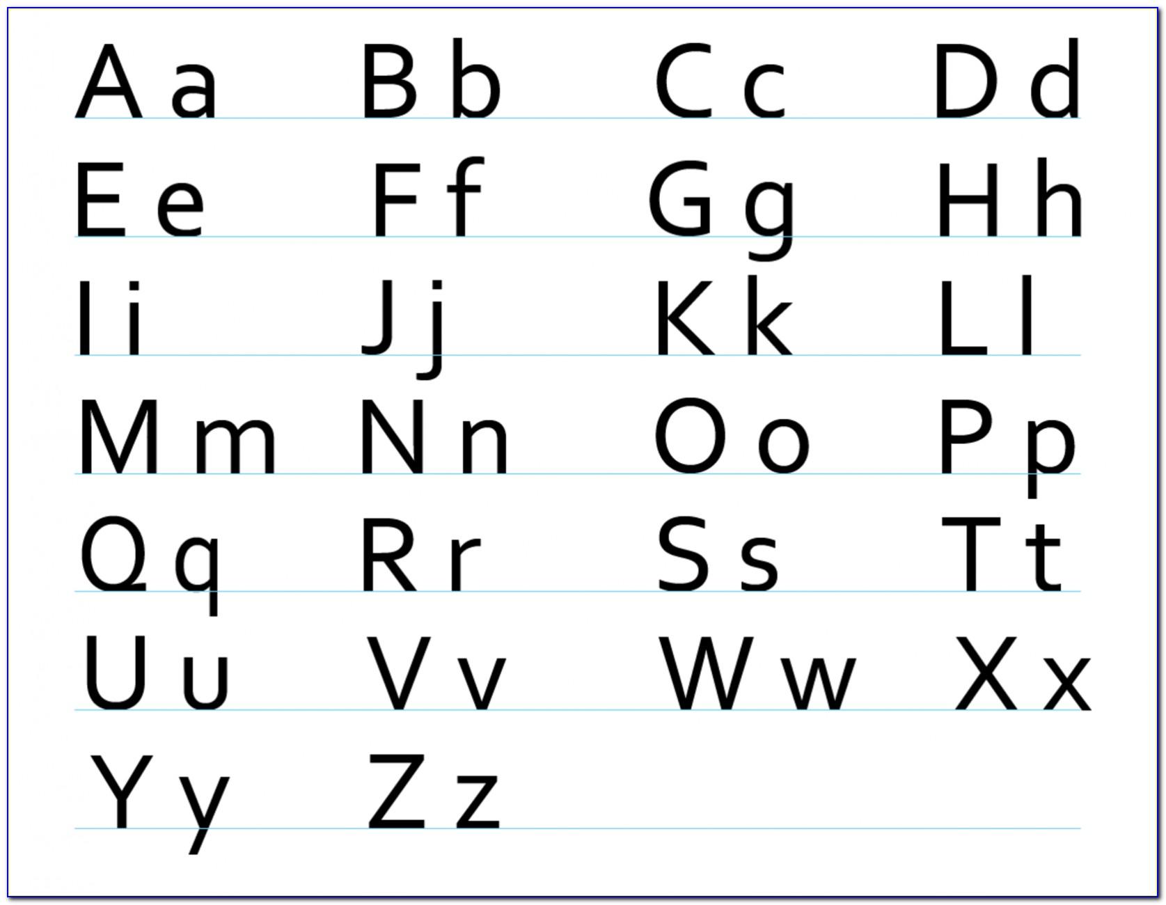 Alphabet Letter Template Free Printable