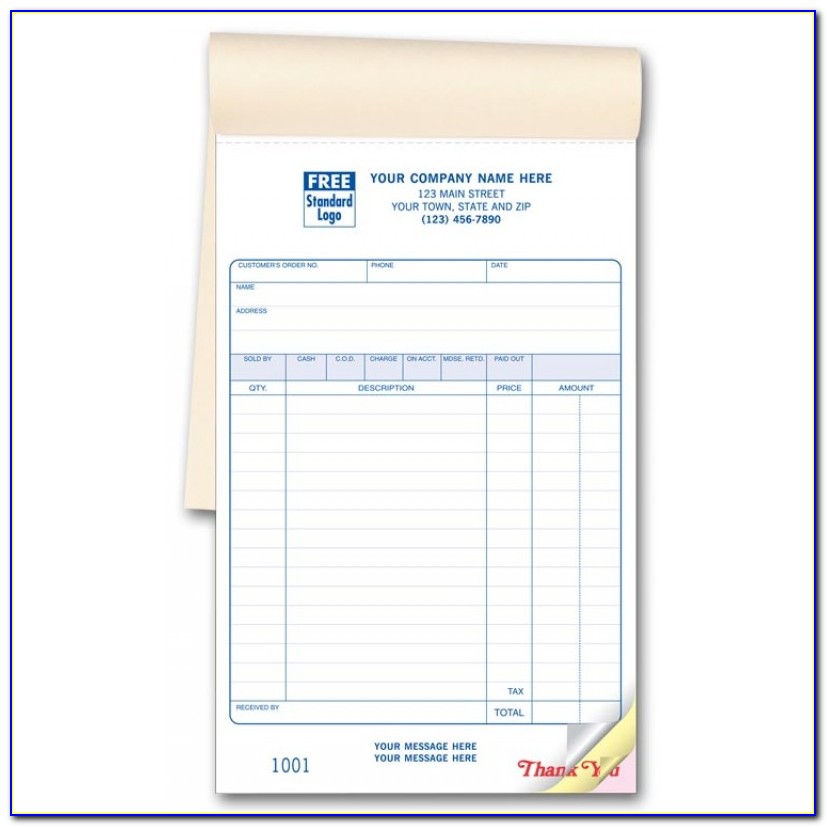 Carbonless Receipt Book For Sale