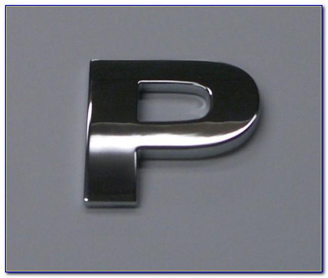 Chrome Letters Car Decal