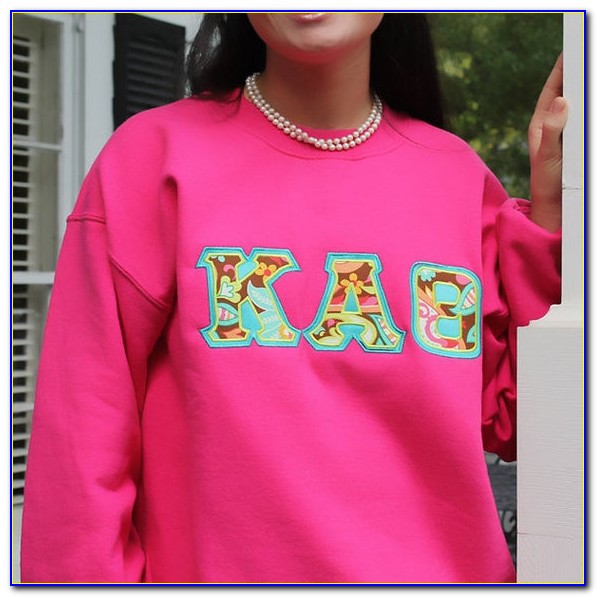 Embroidered Greek Letter Sweatshirts