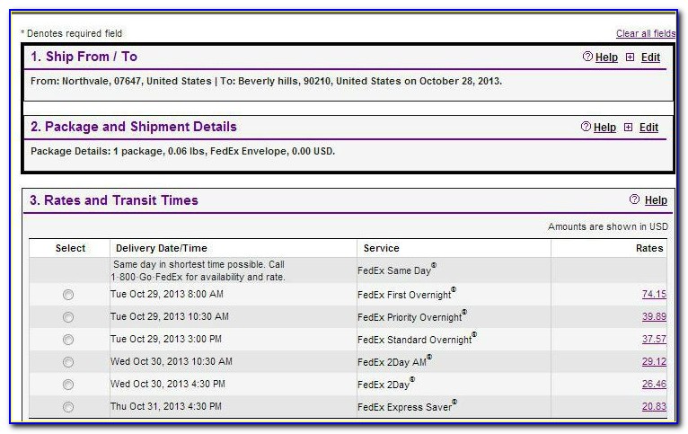 Fedex Overnight Letter Tracking