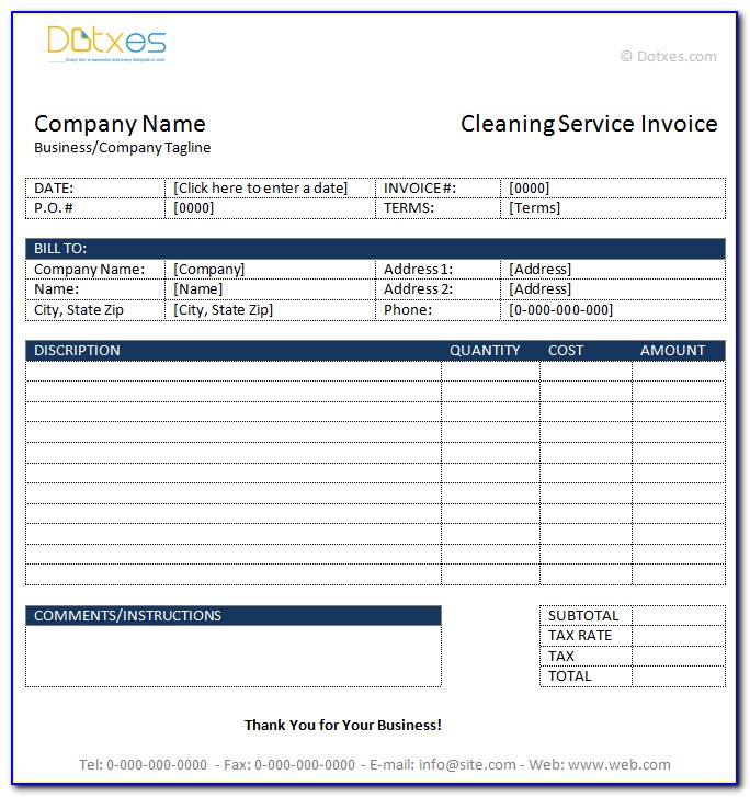 Free Carpet Cleaning Receipt Template