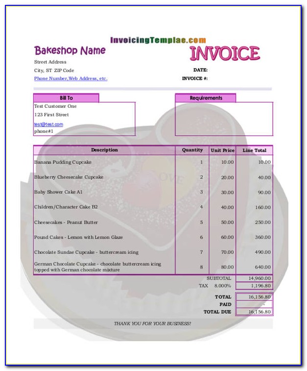 Free Invoice Template For Consulting Services
