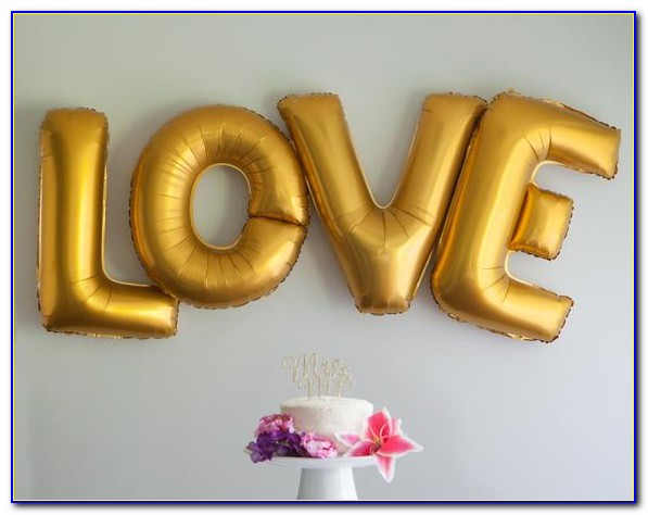 Gold Letter Balloons 40 Inch
