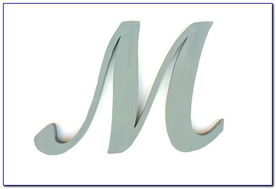 Gold Letter M Wall Decor
