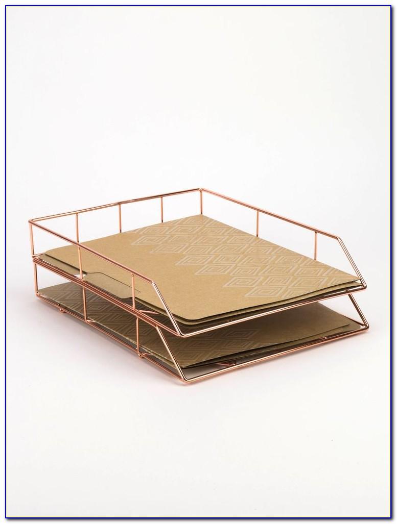 Gold Wire Letter Tray