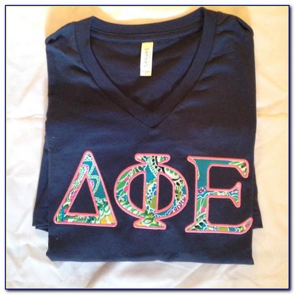 Greek Stitched Letters Shirts