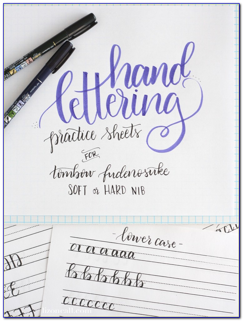 Hand Lettering Practice Sheets Free Download