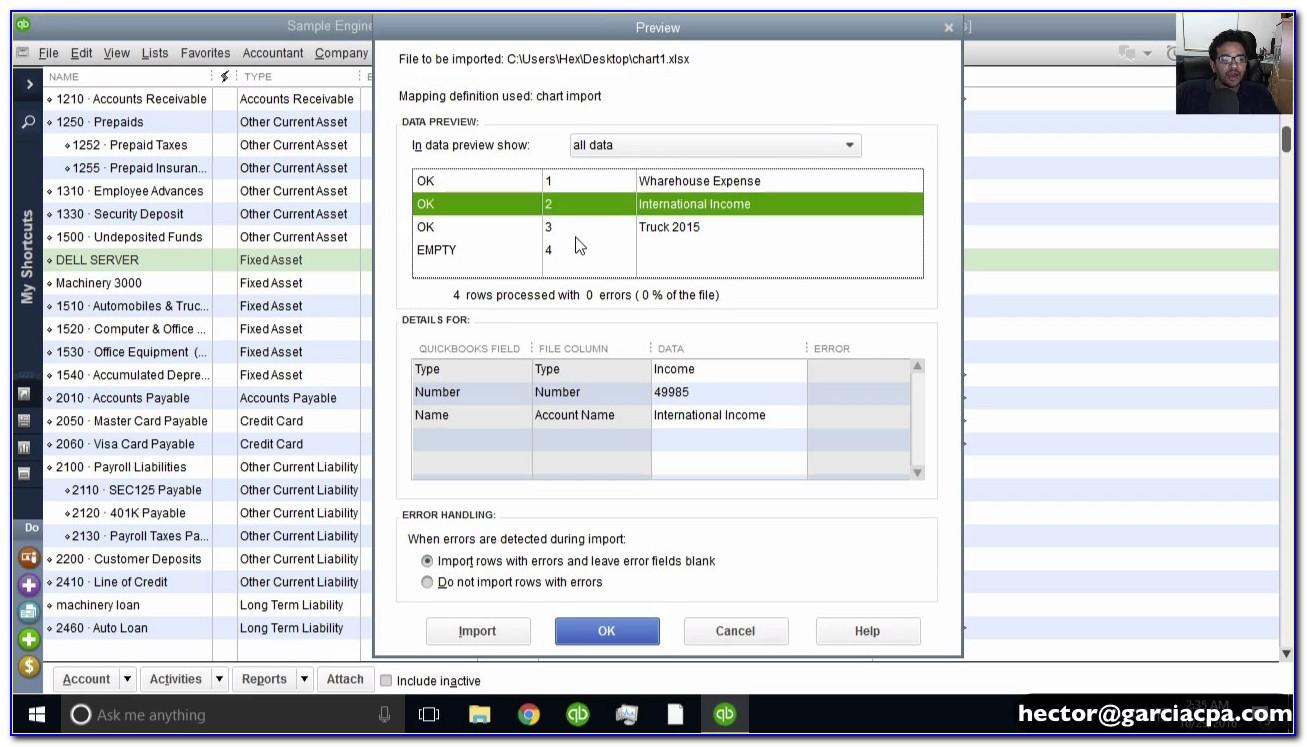 Import Transactions Into Quickbooks Desktop Pro From Excel