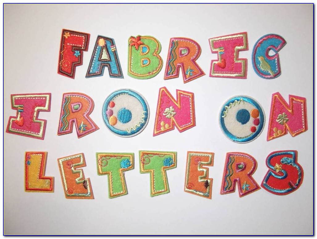 Iron On Embroidered Letters Instructions