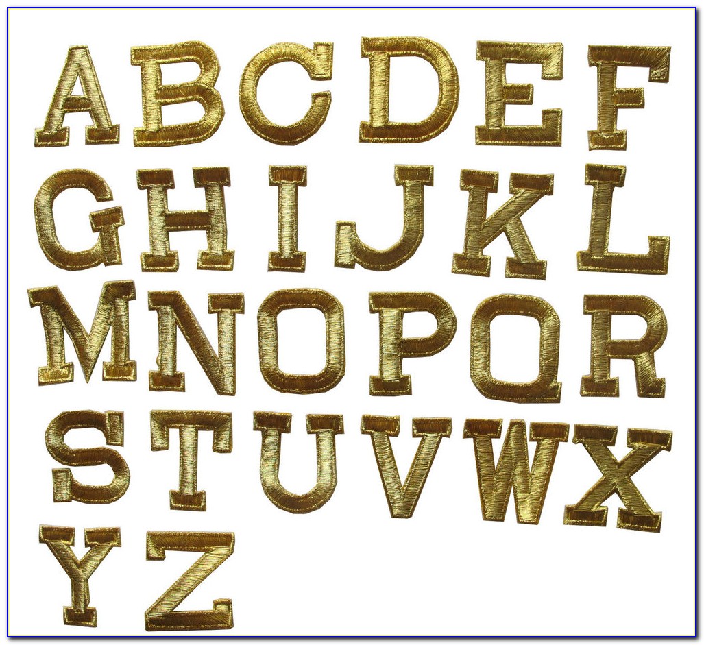 Iron On Embroidery Letters