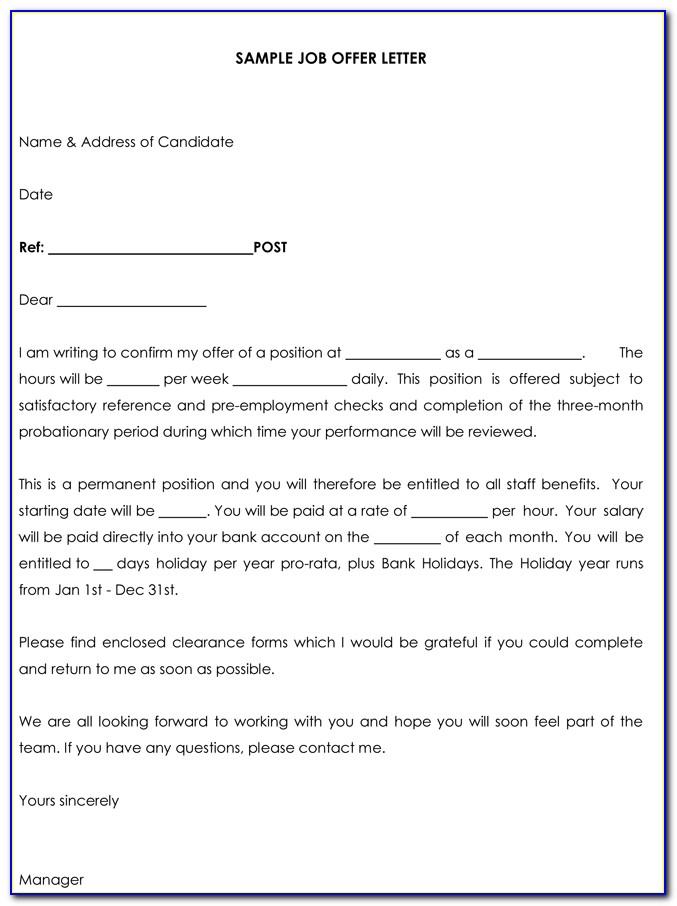 Job Offer Rejection Letter Sample Pdf