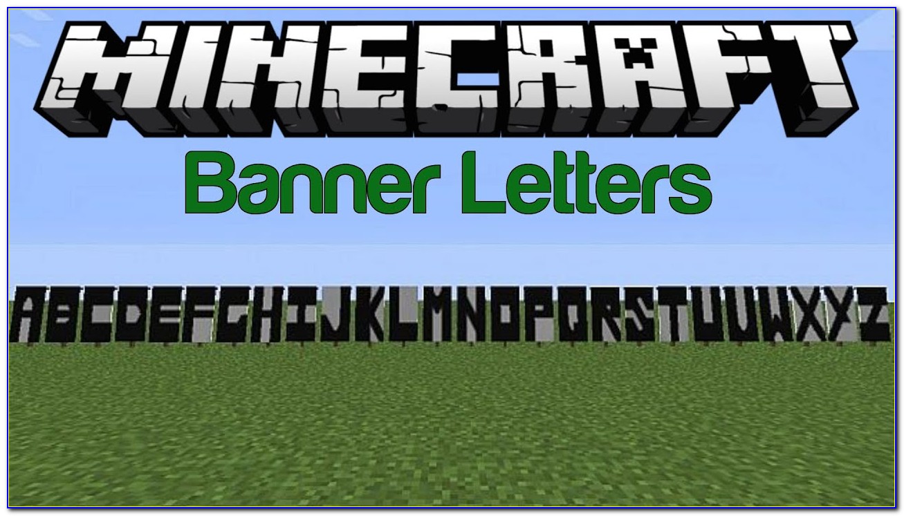 Minecraft Banner Letters 1.14