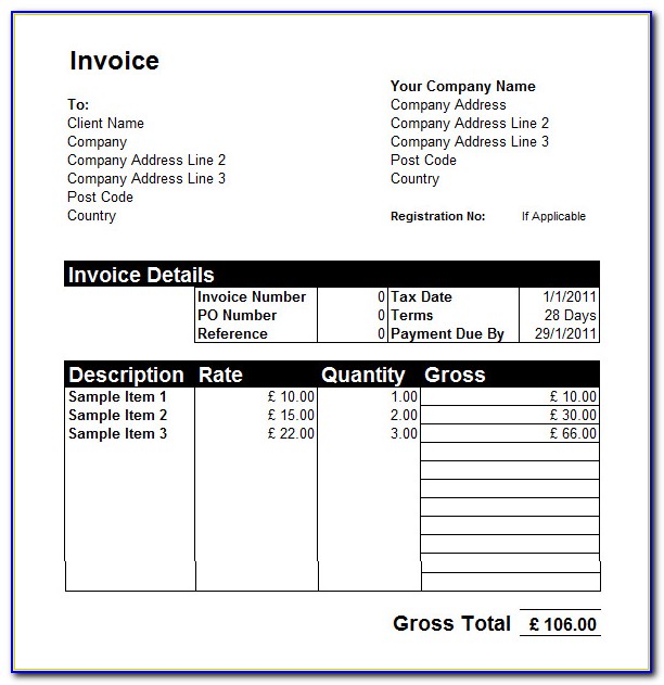 Nafta Commercial Invoice Form