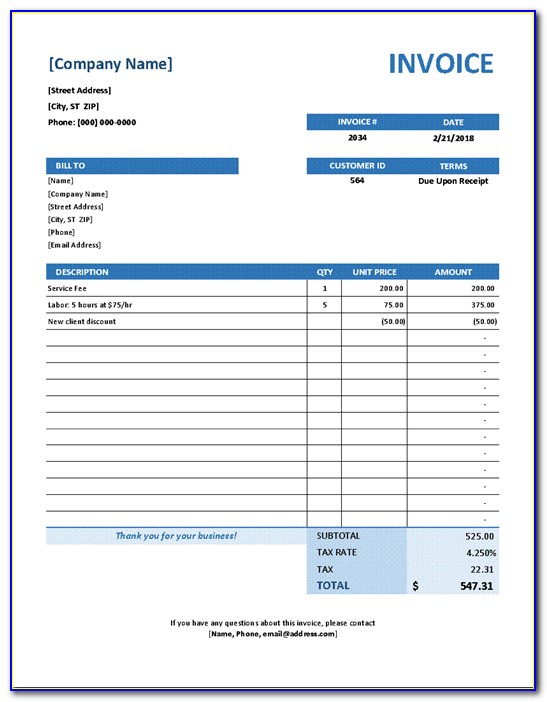 Pay By Plate Final Invoice